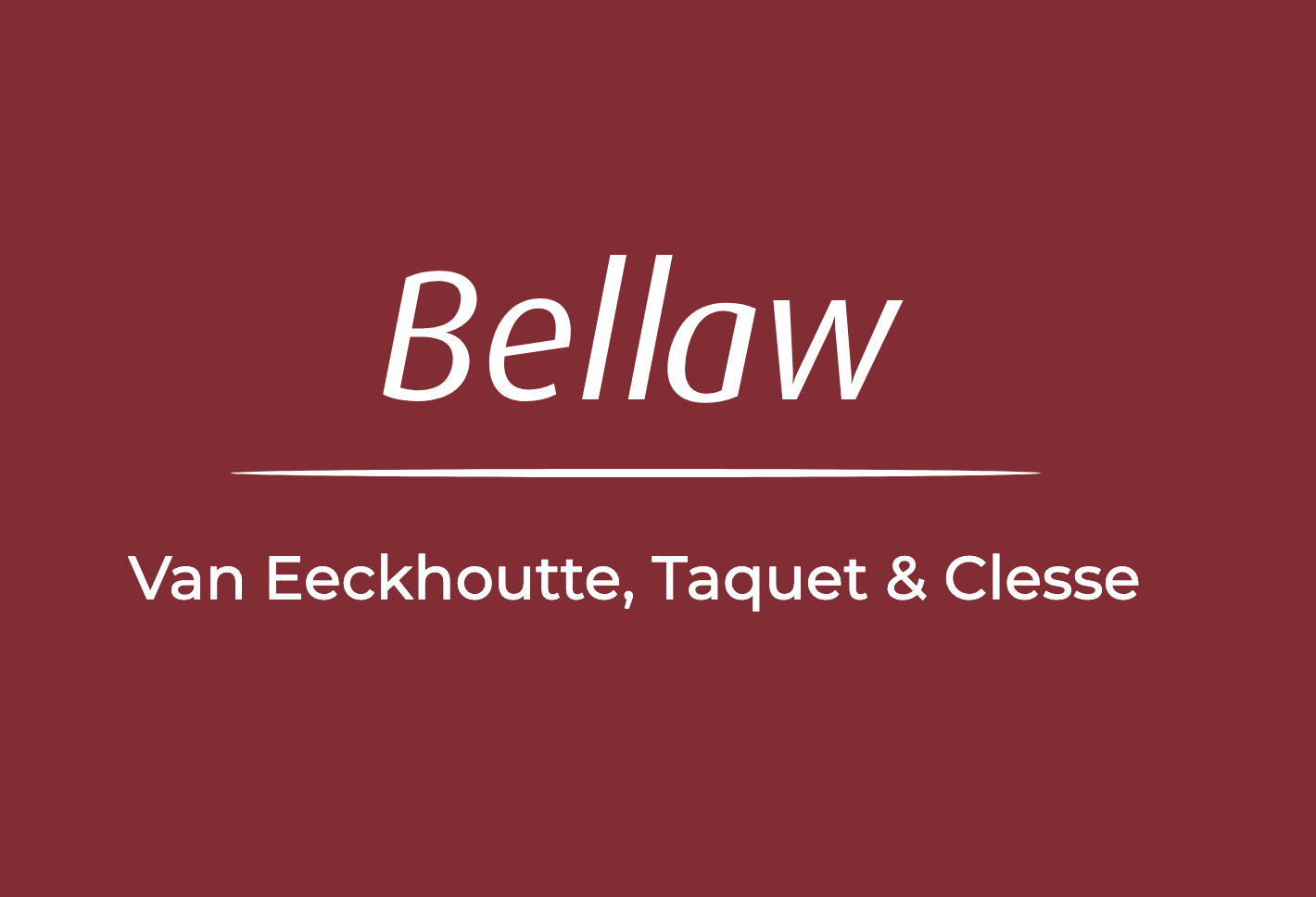 BELLAW - Van Eeckhoutte, Taquet & Clesse logo